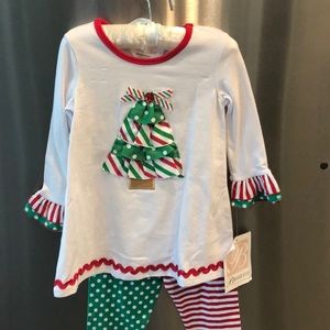 NWT Bonnie Baby Christmas Outfit